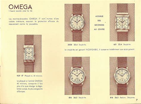 omega watches catalogue.